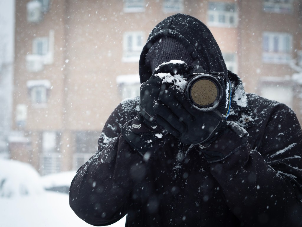 Miguel Diz y la nieve